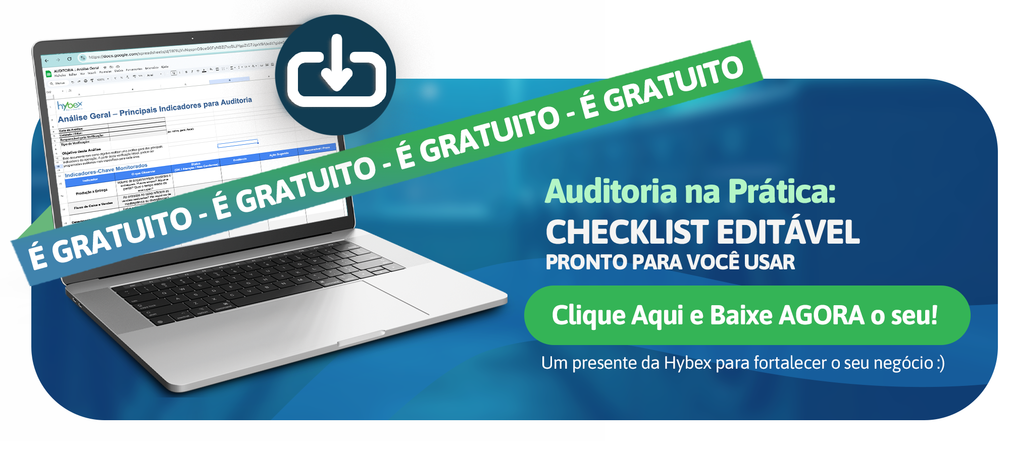 CLIQUE AQUI E BAIXE SEU CHECKLIST EDITÁVEL!